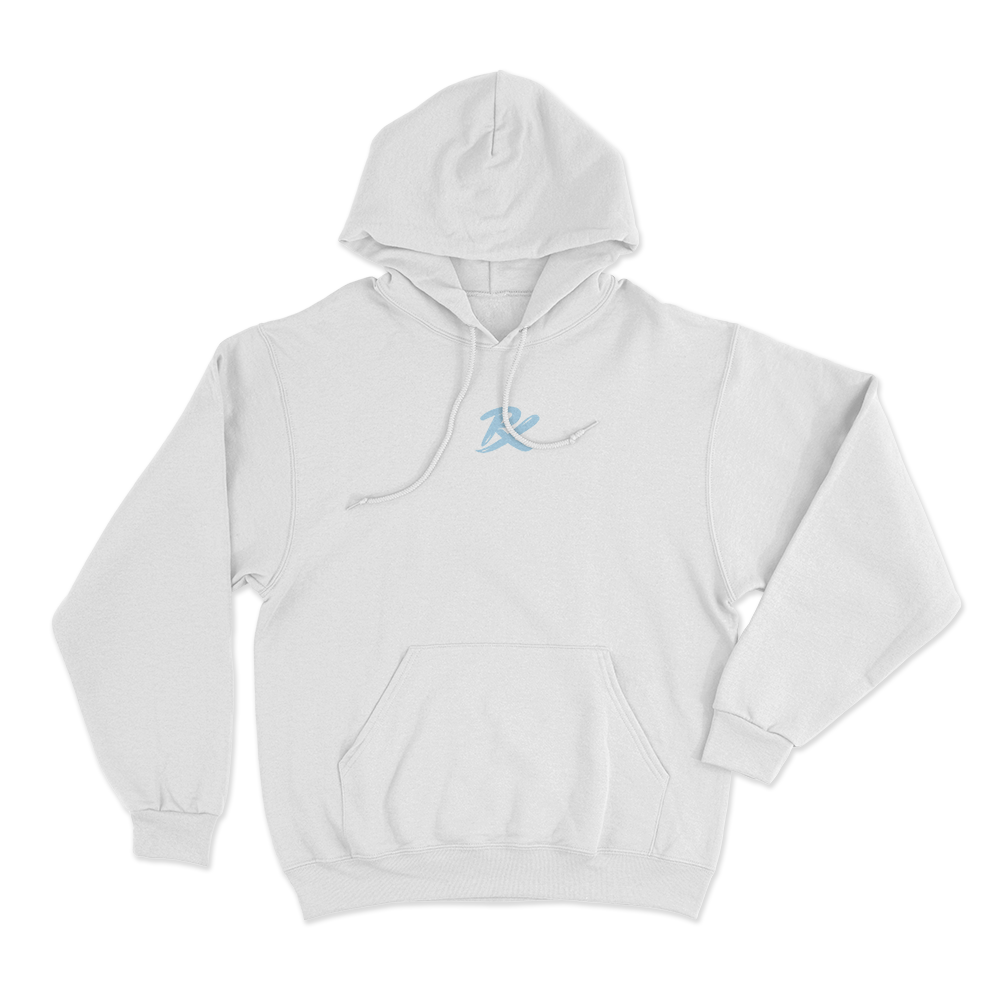 PRX Signature Logo Unisex Hoodie White PRX Signature Logo Unisex Hoodie White