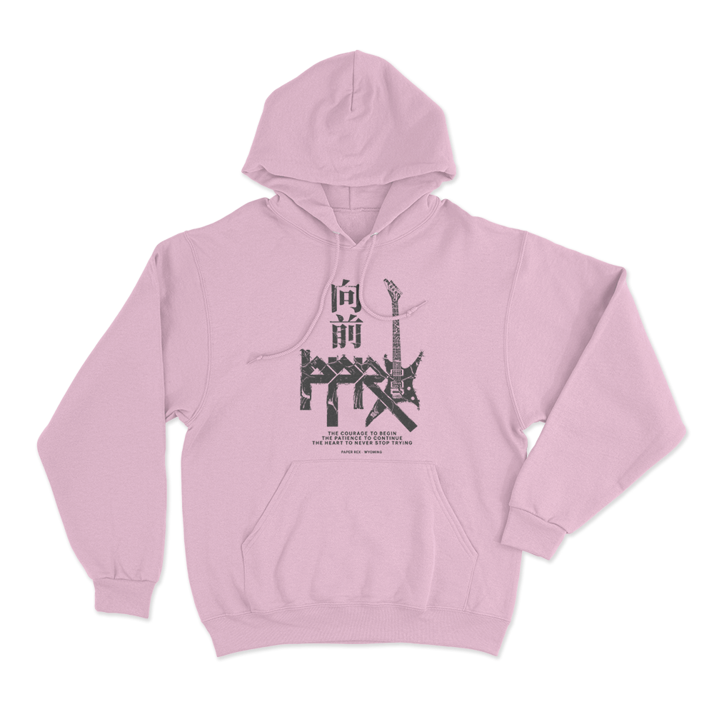 Paper Rex Forward Guitar Graphic Unisex Hoodie Pink Paper Rex Forward Guitar Graphic Unisex Hoodie Pink