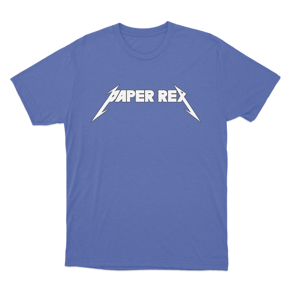 Paper Rex Metal Logo Unisex T Shirt Blue Paper Rex Metal Logo Unisex T Shirt Blue