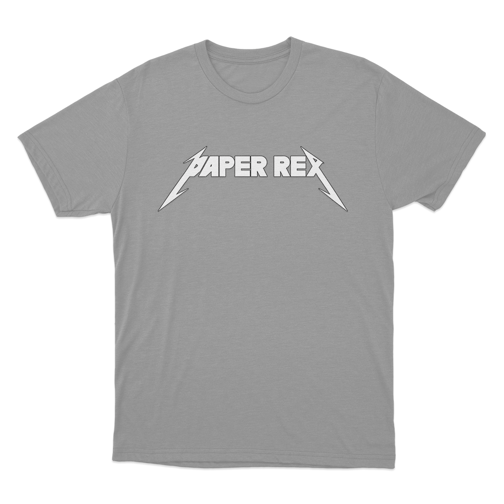 Paper Rex Metal Logo Unisex T Shirt Grey Paper Rex Metal Logo Unisex T Shirt Grey
