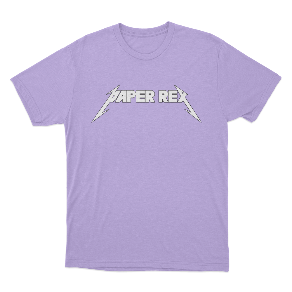 Paper Rex Metal Logo Unisex T Shirt Purple Paper Rex Metal Logo Unisex T Shirt Purple