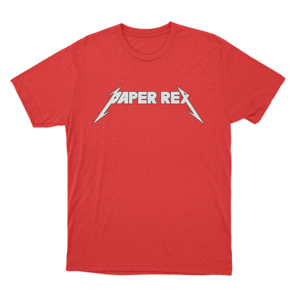 Paper Rex Metal Logo Unisex T Shirt Red Paper Rex Metal Logo Unisex T Shirt Red